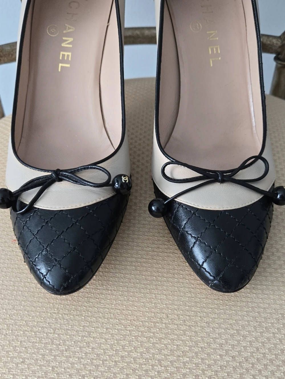 Chanel Vintage Quilted Pattern 2003 Pumps, s9/IT 39